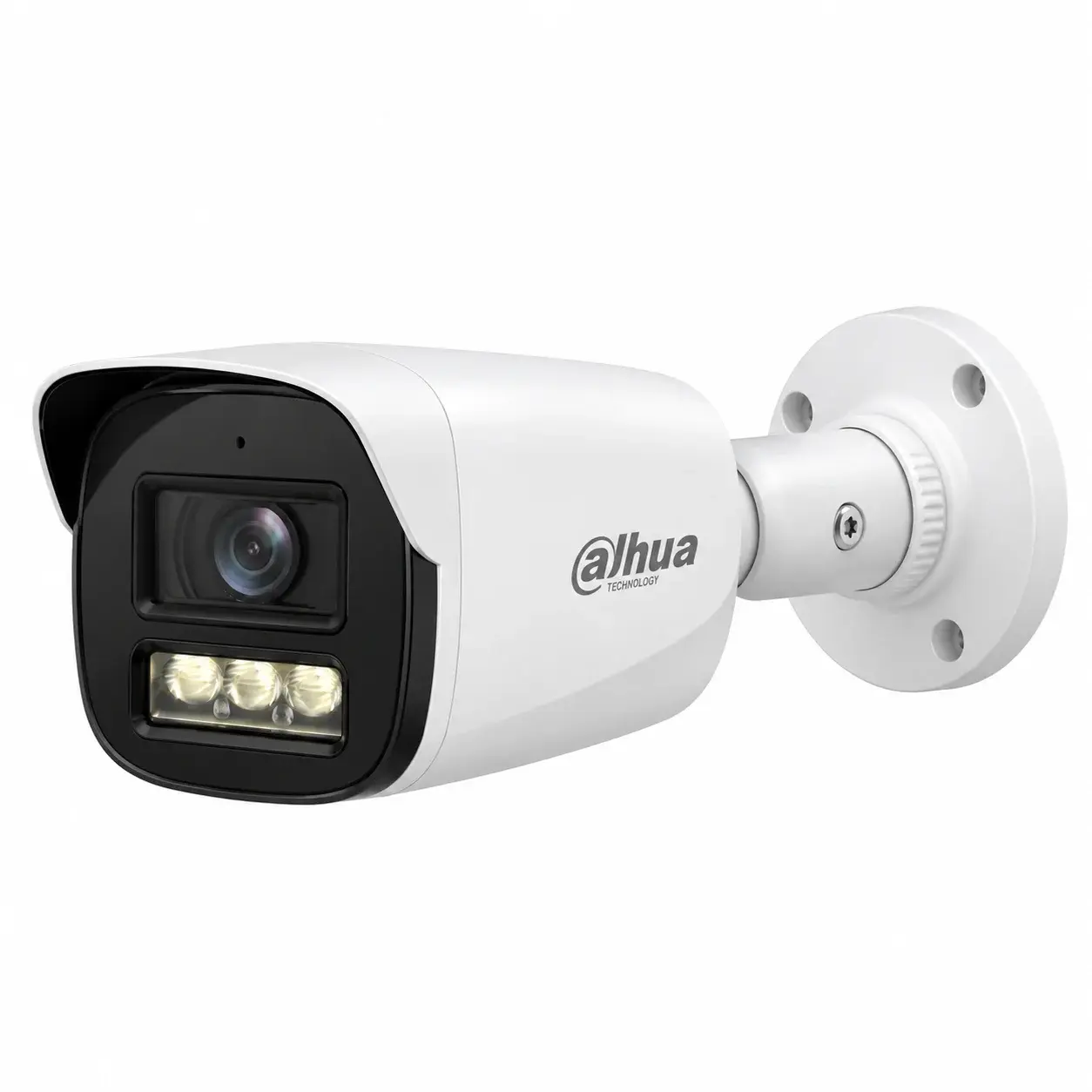 Dahua bullet camera with three-LED illuminator strip